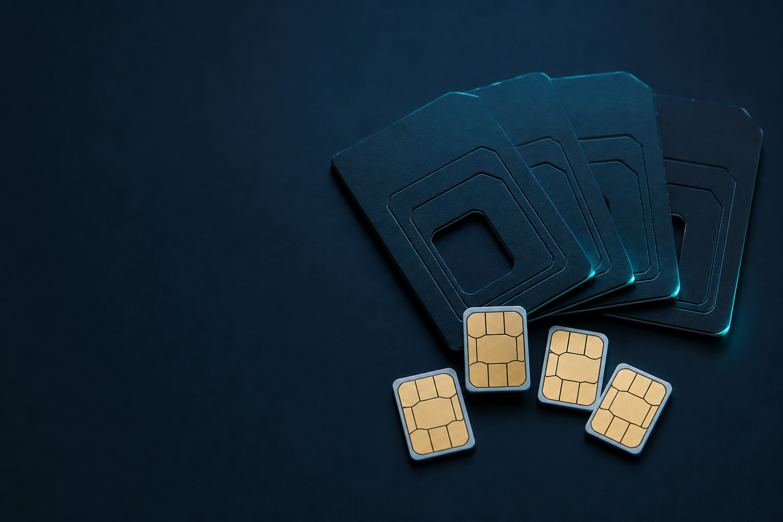 Blank IoT SIM cards for connected devices